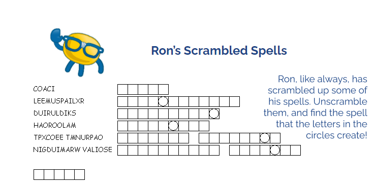 Ron's Scrambled Spells!